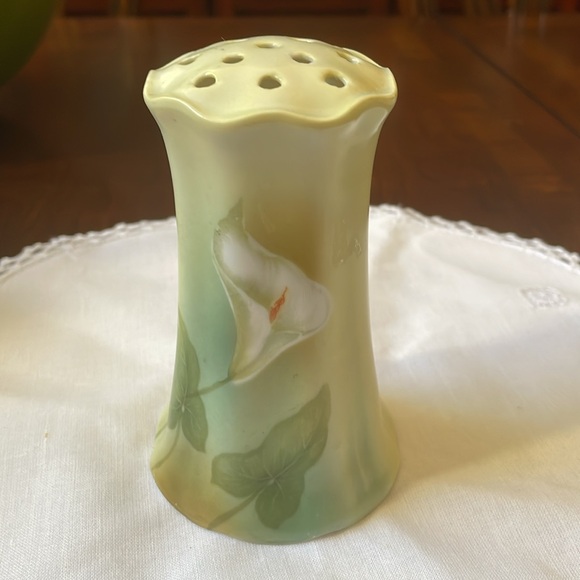 VTG Art Nouveau porcelain RS Germany hat pin holder vanity accessory Calla Lily - Picture 7 of 8